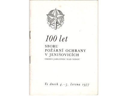 100 let sboru požární ochrany v Jenišovicích, 1977