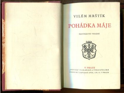 Pohádka máje, Vilém Mrštík, 1939