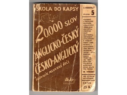 272952 20 000 slov anglicko cesky cesko anglicky slovnik mluvene reci