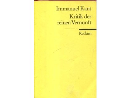 Kritik der reinen Vernunft, Immanuel Kant, 1998