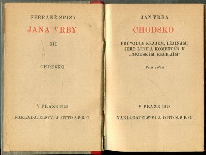 Chodsko - průvodce krajem, dějinami jeho lidu a komentář k chodským rebeliím