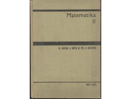 Matematika II, Vladimír Knichal, 1966