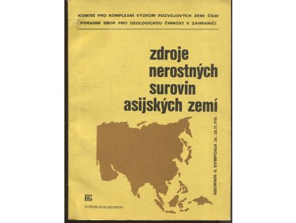 Zdroje nerostných surovin asijských zemí : Sborník 2. symposia 26.-28.11.1974, František Mrňa, 1975