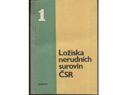 Ložiska nerostných surovin ČSR - 6 kusů - 1+2/1+2/2+3/1+4/1+4/2