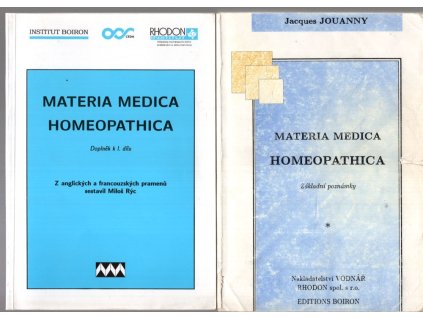 Materia medica homeopathica - základní poznámky 1. díl + Doplněn k 1. dílu
