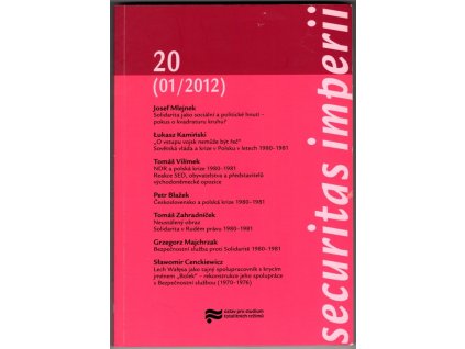 Securitas imperii 20 (01/2012), kolektiv, 2012