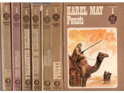Ve stínu Padišáha - 6 sv. - Pouští, Divokým Kurdistánem, Z Bagdadu do Cařihradu, Zemí Škipetarů, Žut, Karl May, 1970