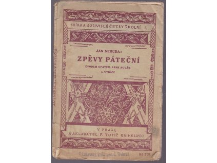 Zpěvy páteční, Jan Neruda, 1930