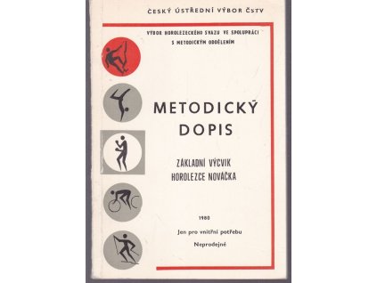 Metodický dopis - Základní výcvik horolezce nováčka, 1980