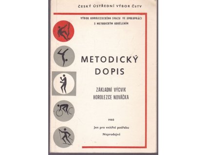 Metodický dopis - Základní výcvik horolezce nováčka, 1980