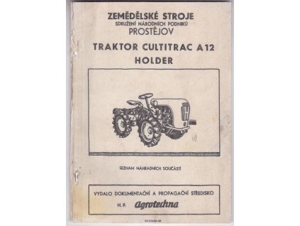 Traktor Cultitrac A12 Holder - seznam náhradních součástí, 0