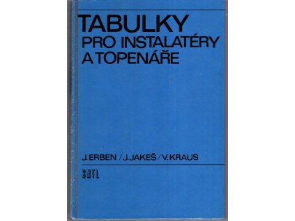 Tabulky pro instalatéry a topenáře, Jiří Erben, 1990