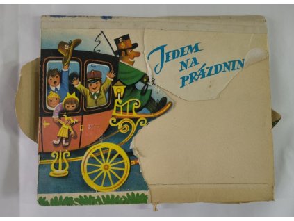 POP UP Leporelo Kubašta - Jedem na prázdniny - pop-up 3D leporelo, 1969