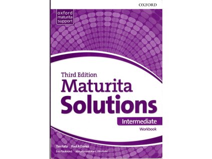 Third edition Maturita Solutions - Intermediate workbook, Tim Falla, 2023