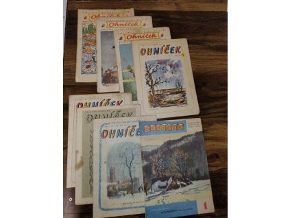 Ohníček konvolut 8 čísel roč. VI.-IX., 1956