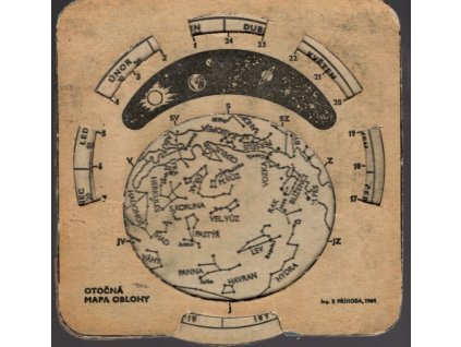 Otočná mapa oblohy, R. Příhoda, 1984