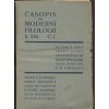 Časopis pro moderní filologii Ročník XXI. 1935, číslo 1-4