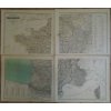 Francie - General-Karte von Frankreich, 4 díly, F. Handtke, 1842