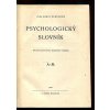 Psychologický slovník: A-M, Karel Černocký, 1947