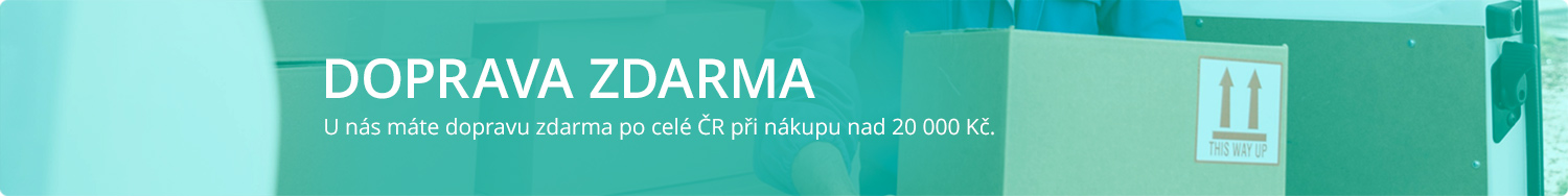 Doprava zdarma po ČR při nákupu nad 20 000 Kč