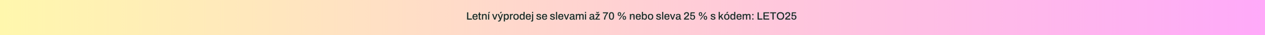 Letní výprodej