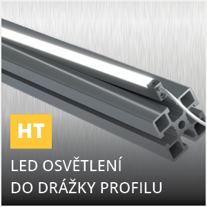 Série HT: LED osvětlení do drážky profilu