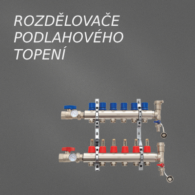 Rozdělovače podlahového topení
