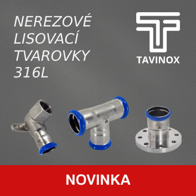 TAVINOX nerezové lisovací tvarovky