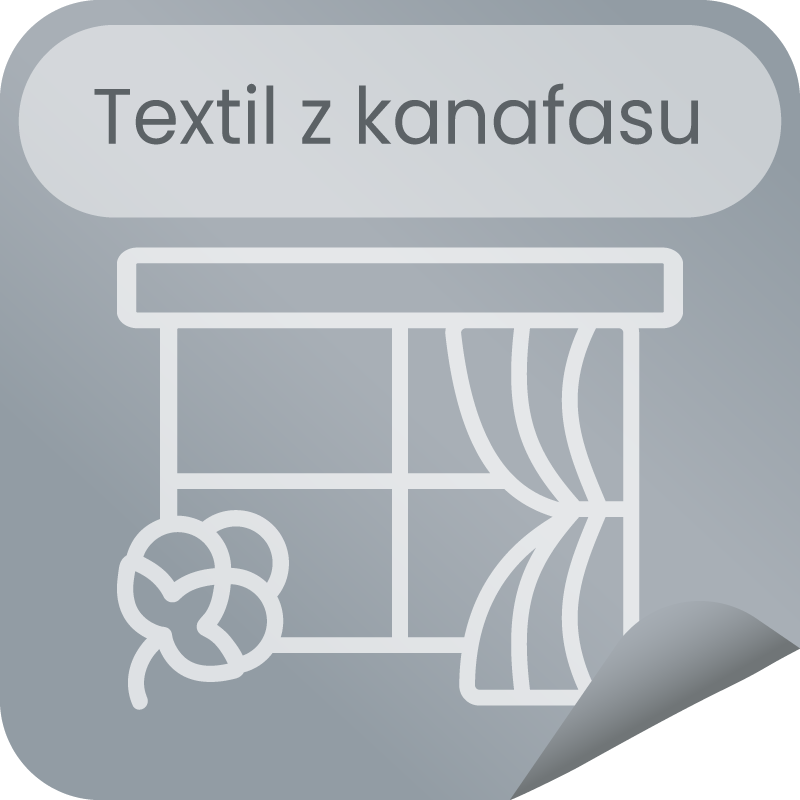 Bytový textil z bavlněného kanafasu
