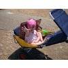 4671 6 plazovy vozik kresilko beach rolly olivovy