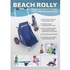 4677 2 plazovy vozik kresilko beach rolly modry