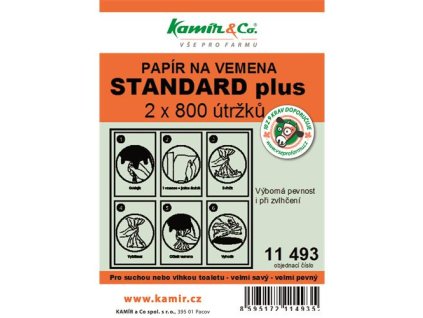 Papír na vemena STANDARD - 1 balení - 2 x 800 útržků