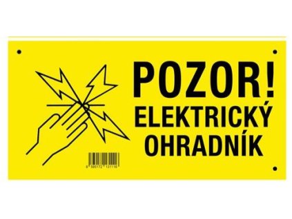 13560 vystrazna cedulka elektricky ohradnik