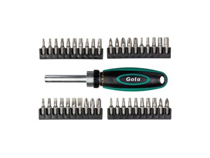 14124 sada bitu s racnovym sroubovakem 41 dilu