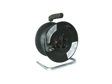 17774 prodluzovaci kabel na bubnu 25m 4x zasuvka solight pb01