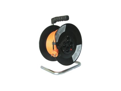 17783 prodluzovaci kabel na bubnu 50m 4x zasuvka solight pb04