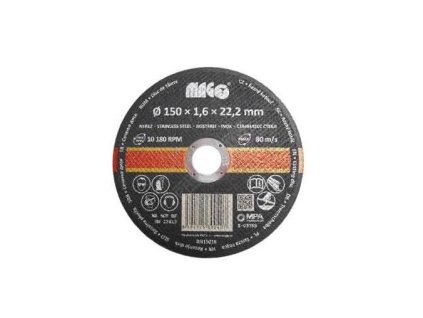 70340 1 rezny kotouc na nerez 150x1 6x22 2mm magg rn15016