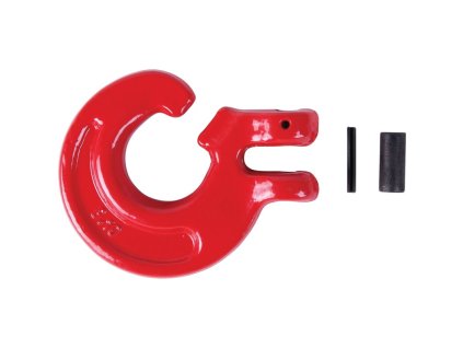 C - hák pro řetězy 8 mm, G80 - červený