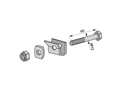 Držák pružiny M12 x 60 mm