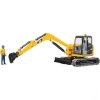 vyrp11 8345Pasovy minibagr Caterpillar s figurkou stavebniho delnika Bruder 02594 1