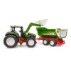 17676 2 traktor roadmax s celnim nakladacem a vozem