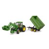 17682 6 traktor john deere 7r 350 s celnim nakladacem a privesem