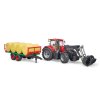 17706 1 traktor case ih optum 300 cvx s celnim nakladacem a prepravnikem baliku