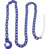 Vázací řetěz 7 mm, délka 3 m, G100 - modrý, čtyřhran
