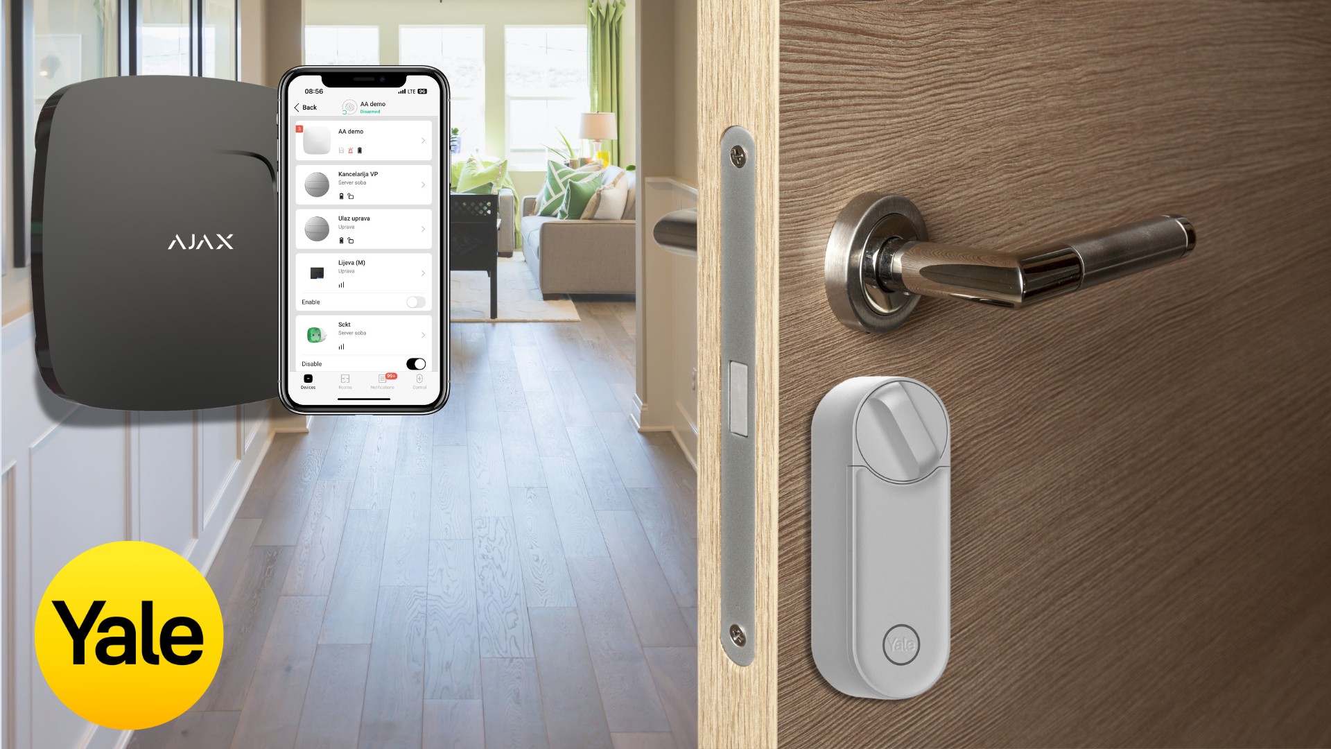 Yale Linus® 2 – inteligentný zámok ideálny pre byty, domy a kancelárske priestory