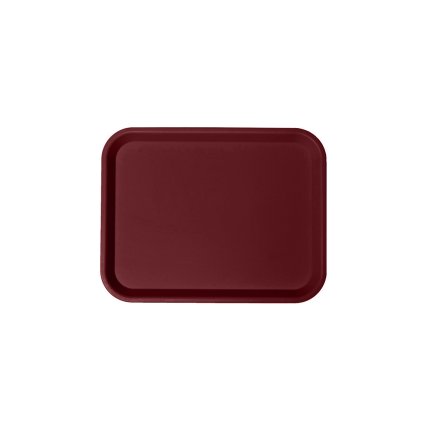 Jídelní podnos klasický, vínová červená, 345x270 mm
