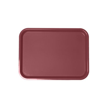 Jídelní podnos klasický, višňová červená, 415x305 mm
