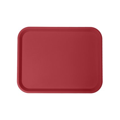 Jídelní podnos klasický, rubínová červená, 456x356 mm