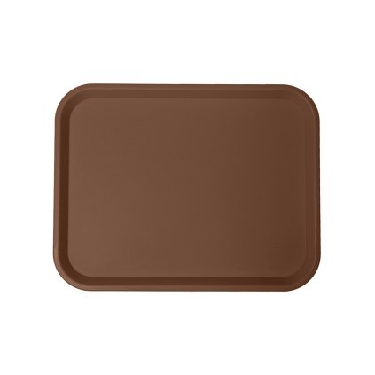 Jídelní podnos klasický, oříšková hnědá, 456x356 mm