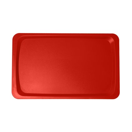 Jídelní podnos klasický, dopravní červená, 530x325 mm
